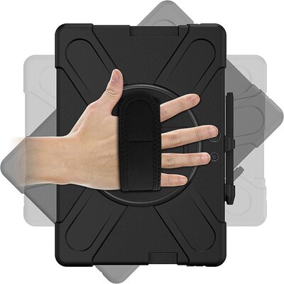 SaharaCase Protection Hand Strap Series Case for Microsoft Surface Pro X 2021, Black (TB00179)