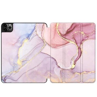 SaharaCase Marble Series Folio Case for Apple iPad Pro 12.9" (4th, 5th, and 6th Gen 2020-2022), Pink (TB00033)
