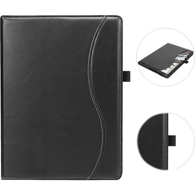 SaharaCase Business Series Folio Case for Microsoft Surface Pro X, Black (TB00181)
