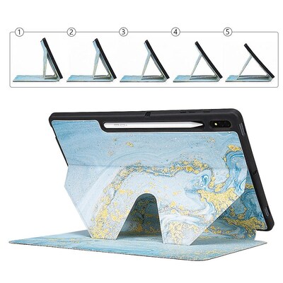 SaharaCase Multi-Angle Folio Case for Samsung Galaxy Tab S8+, Blue (TB00218)