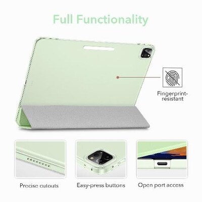 SaharaCase ESR Folio Case for Apple iPad Pro 11" (2nd, 3rd, and 4th Gen 2020-2022), Lemon Lime (TB00005)