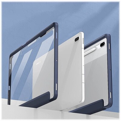 SaharaCase Folio Case for Samsung Galaxy Tab S8 Ultra, Clear/Navy Blue (TB00224)