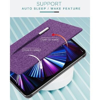 SaharaCase Multi-Angle Folio Case for iPad Pro 11" (2nd, 3rd, 4th Gen 2020-2022) (M2 2024/M3 2025), Purple (TB00009)