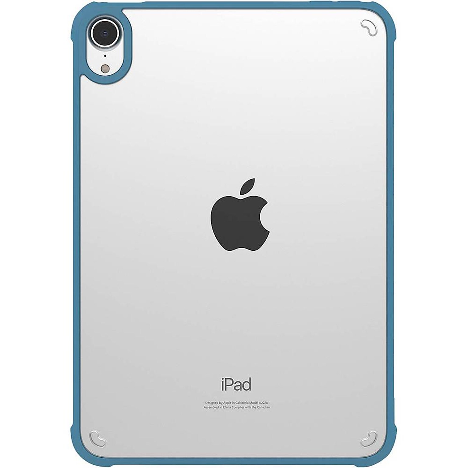 SaharaCase Hybrid-Flex Series Case for Apple iPad mini A17 Pro & 6th Generation 2021, Clear Blue (TB00049)