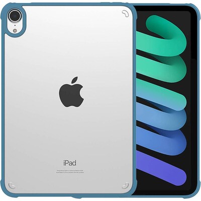 SaharaCase Hybrid-Flex Series Case for Apple iPad mini A17 Pro & 6th Generation 2021, Clear Blue (TB00049)