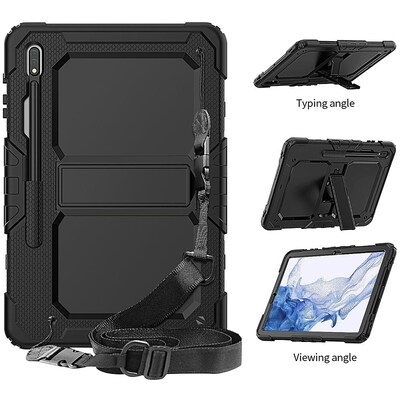 SaharaCase Defence Series Case for Samsung Galaxy Tab S8+, Black (TB00220)