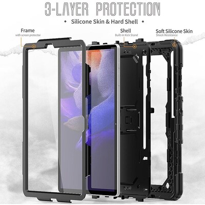 SaharaCase Defence Series Case for Samsung Galaxy Tab S8+, Black (TB00220)