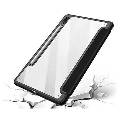 SaharaCase Folio Case for Samsung Galaxy Tab S8, Clear/Black (TB00207)