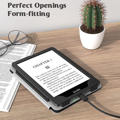 SaharaCase Hand Strap Series Case for Amazon Kindle Paperwhite (11th Generation, 2021-2023 Release), Black (TB00187)