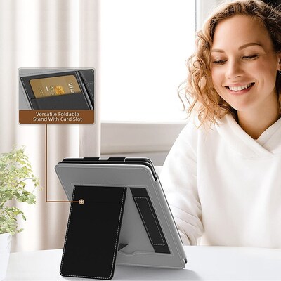 SaharaCase Hand Strap Series Case for Amazon Kindle Paperwhite (11th Generation, 2021-2023 Release), Black (TB00187)