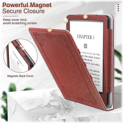 SaharaCase Multi-Angle Case for Amazon Kindle Paperwhite (11th Generation, 2021-2023 Release), Brown (TB00186)