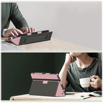 SaharaCase Hand Strap Series Folio Case for Amazon Fire 7 (2022), Pink (TB00251)