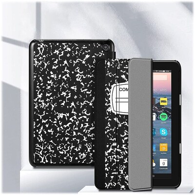 SaharaCase Folio Case for Amazon Fire 7 (2022), Black (TB00252)