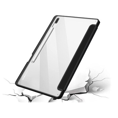 SaharaCase Folio Case for Samsung Galaxy Tab S8+ and Tab S7 FE, Clear/Black (TB00215)