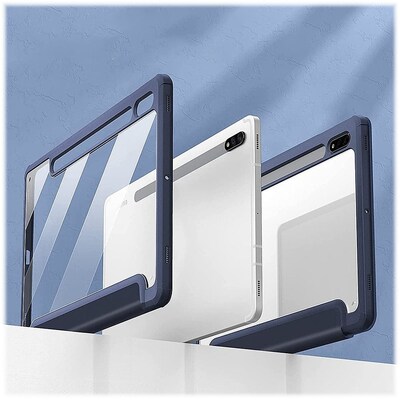 SaharaCase Folio Case for Samsung Galaxy Tab S8, Clear/Navy Blue (TB00208)