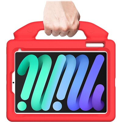 SaharaCase YES! Series KidProof Case for Apple iPad mini A17 Pro & 6th Generation 2021, Red (TB00058)