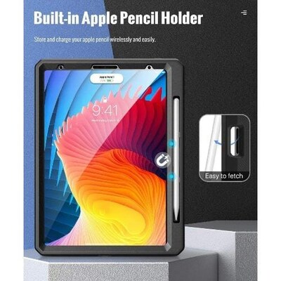 SaharaCase DualShock Case for Apple iPad Pro 11" (3rd Gen 2021), Black (TB00018)