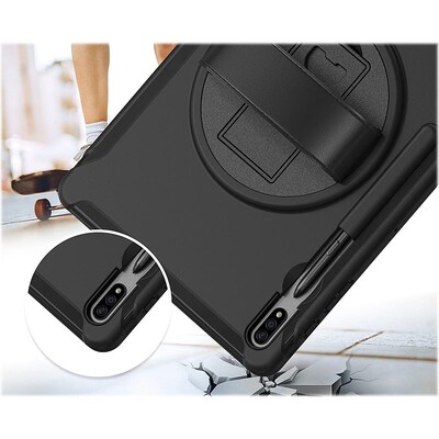 SaharaCase Protection Hand Strap Series Case for Samsung Galaxy Tab S8 Ultra, Black (TB00227)