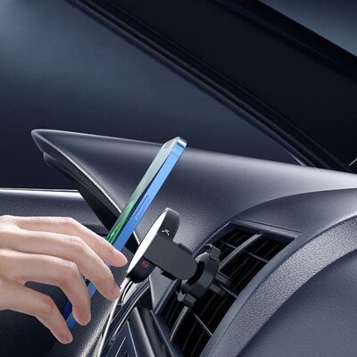 SaharaCase Car Vent Mount Compatible with MagSafe for Most Cell Phones, Black (TB00096)