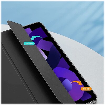SaharaCase Magnetic Series Folio Case for iPad Air 10.9-inch (4th Gen, 5th Gen) and iPad Air 11-inch M2 & M3, Black (TB00245)