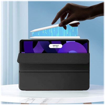 SaharaCase Magnetic Series Folio Case for iPad Air 10.9-inch (4th Gen, 5th Gen) and iPad Air 11-inch M2 & M3, Black (TB00245)