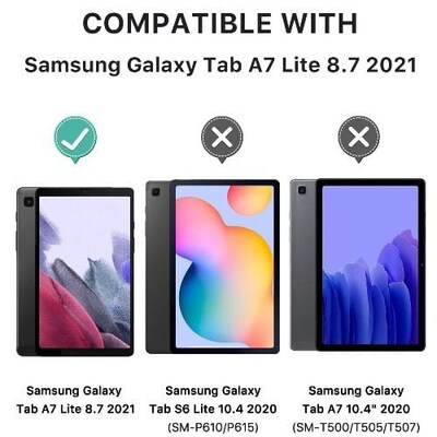 SaharaCase Multi-Angle Folio Case for Samsung Galaxy Tab A7 Lite, Blue (TB00127)