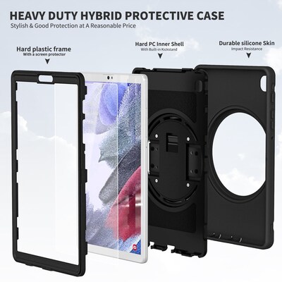 SaharaCase PROTECTION Hand Strap Series Case for Samsung Galaxy Tab A7 Lite, Black (TB00129)