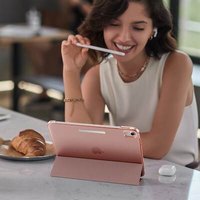 SaharaCase AirShield Boost Folio Case for iPad 11'' (A16) and iPad 10.9" (10th Gen), Rose Gold (TB00270)