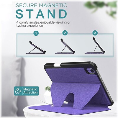 SaharaCase Multi-Angle Case for Apple iPad mini A17 Pro & 6th Generation 2021, Purple (TB00047)