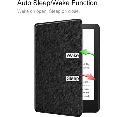 SaharaCase Folio Case for Amazon Kindle Paperwhite (11th Generation, 2021-2023 Release), Black (TB00190)