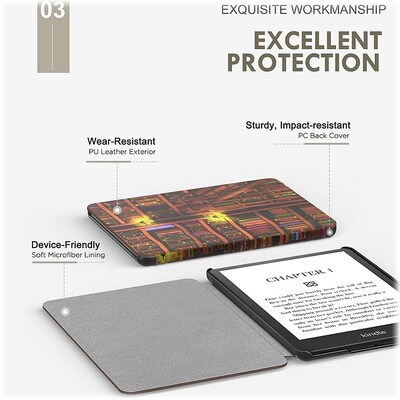 SaharaCase Folio Case for Amazon Kindle Paperwhite (11th Generation, 2021-2023 Release), Brown (TB00193)