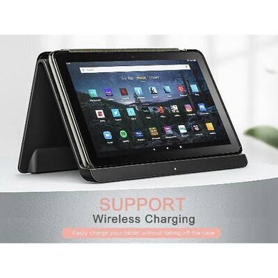 SaharaCase Tri-Fold Folio Case for Amazon Fire HD 10 (2021), Pink (TB00121)