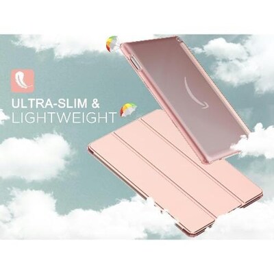 SaharaCase Tri-Fold Folio Case for Amazon Fire HD 10 (2021), Pink (TB00121)