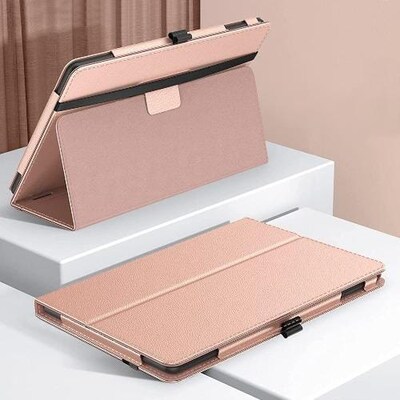 SaharaCase Bi-Fold Folio Case for Amazon Fire HD 10 (2021), Rose Gold (TB00117)