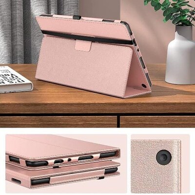 SaharaCase Bi-Fold Folio Case for Amazon Fire HD 10 (2021), Rose Gold (TB00117)