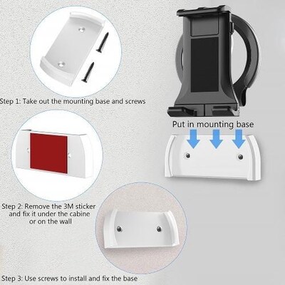 SaharaCase Holder Mount for Most Cell Phones and Tablets, Black (TB00100)