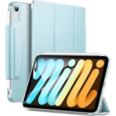 SaharaCase ESR Folio Case for Apple iPad mini A17 Pro & 6th Generation 2021, Aqua (TB00043)