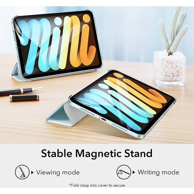 SaharaCase ESR Folio Case for Apple iPad mini A17 Pro & 6th Generation 2021, Aqua (TB00043)