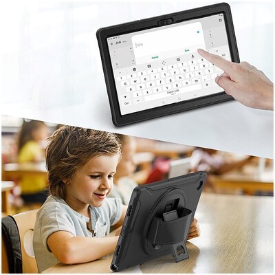 SaharaCase PROTECTION Hand Strap Series Case for Samsung Galaxy Tab A8, Black (TB00200)