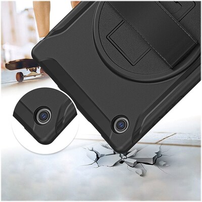 SaharaCase PROTECTION Hand Strap Series Case for Samsung Galaxy Tab A8, Black (TB00200)