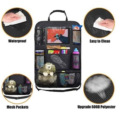 SaharaCase Car Storage Bag for Most Cell Phones and Tablets (2-Pack), Black (TB00101)