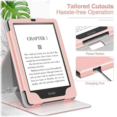 SaharaCase Multi-Angle Case for Amazon Kindle Paperwhite (11th Generation, 2021-2023 Release), Pink (TB00185)