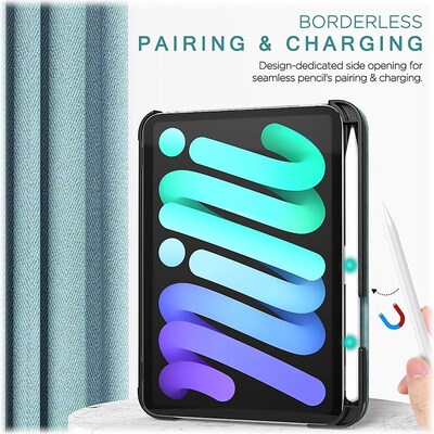 SaharaCase Multi-Angle Case for Apple iPad mini A17 Pro & 6th Generation 2021, Aqua (TB00046)