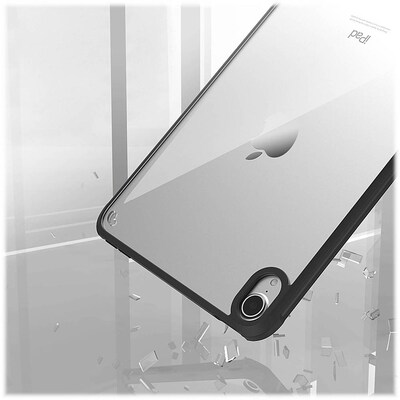 SaharaCase Hybrid-Flex Series Case for Apple iPad mini A17 Pro & 6th Generation 2021, Clear Black (TB00048)