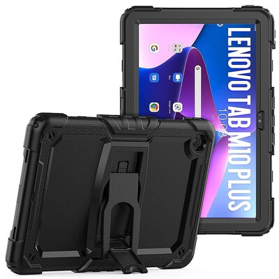 SaharaCase Defense Series Case for Lenovo Tab M10 Plus (3rd Gen), Black (TB00267)