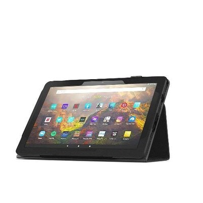 SaharaCase Bi-Fold Folio Case for Amazon Fire HD 10 (2021), Black (TB00115)