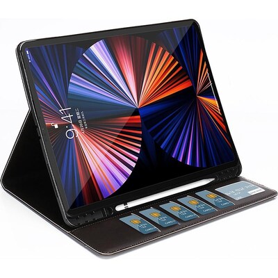 SaharaCase Business Folio Case for Apple iPad Pro 12.9" (4th, 5th, and 6th Gen 2020-2022), Black (TB00038)