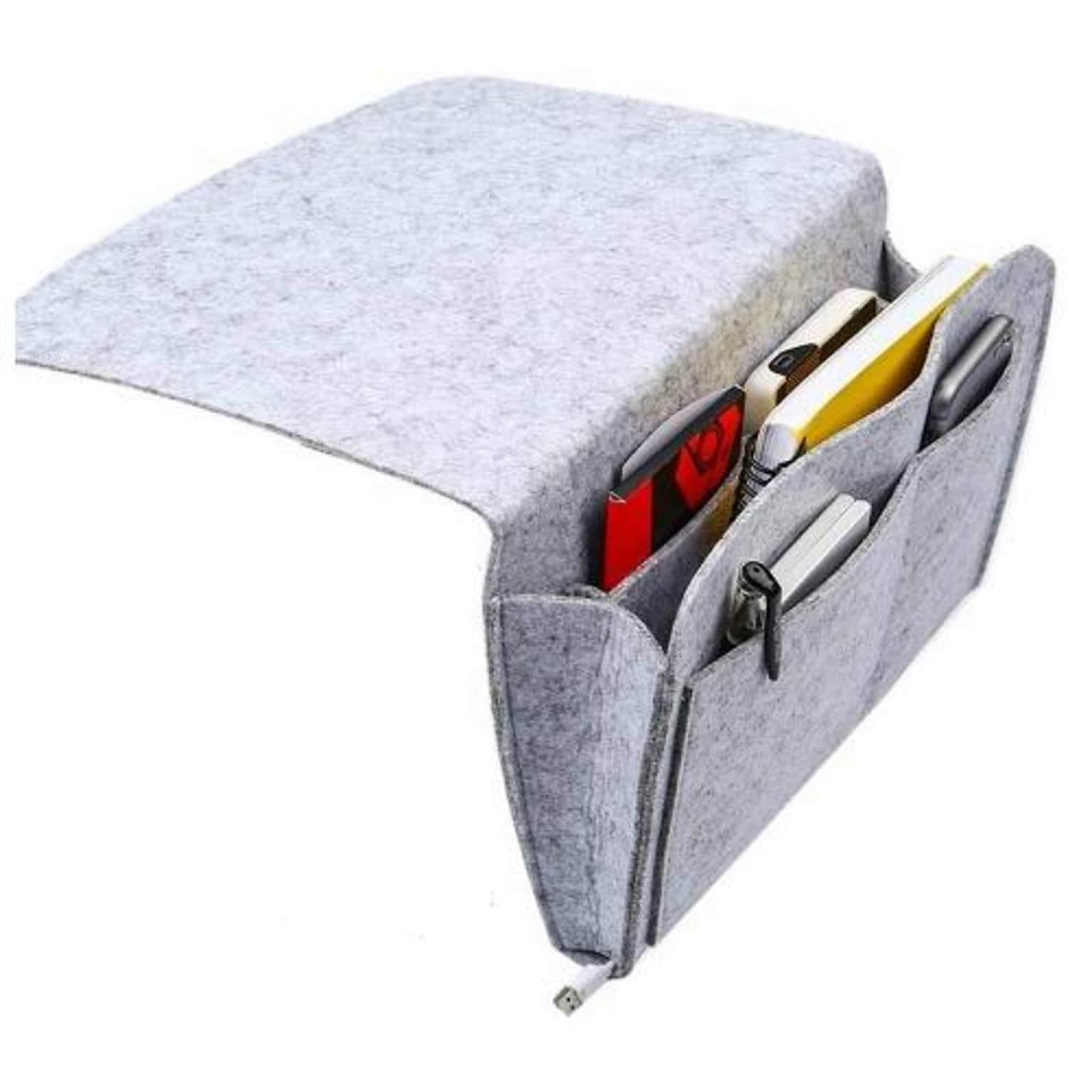 SaharaCase Bedside Storage Bag for Most Cell Phones and Tablets, Gray (TB00102)