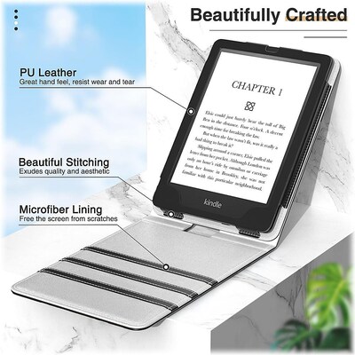 SaharaCase Multi-Angle Case for Amazon Kindle Paperwhite (11th Generation, 2021-2023 Release), Black (TB00184)