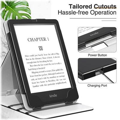 SaharaCase Multi-Angle Case for Amazon Kindle Paperwhite (11th Generation, 2021-2023 Release), Black (TB00184)